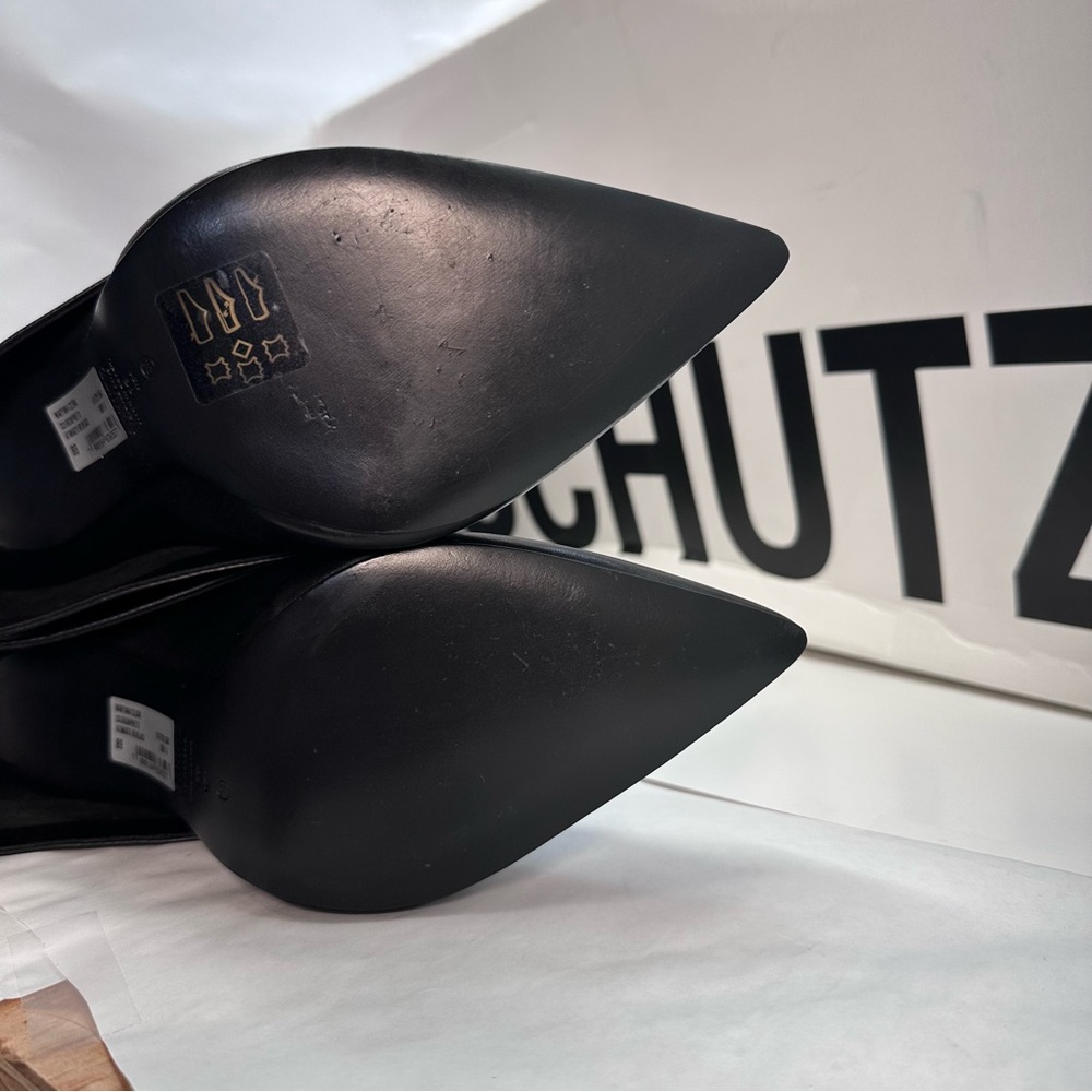 New Schutz Maryana High Boot in Black knee high leather heel stiletto boots - Picture 11 of 11